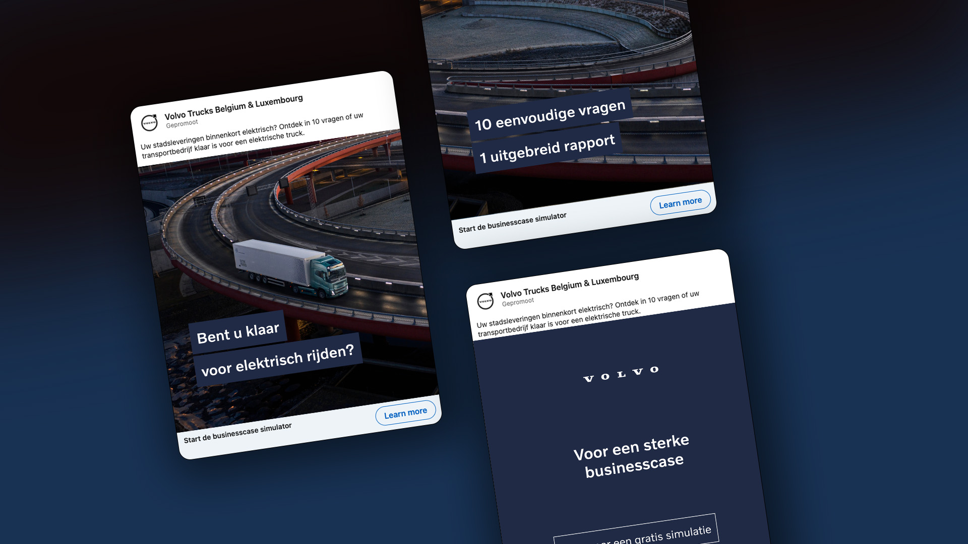 Volvo - Business Case Simulator  - LinkedIn mockup